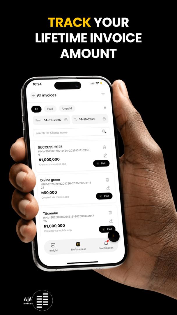TRACK YOUR LIFETIME INVOICE AMOUNT